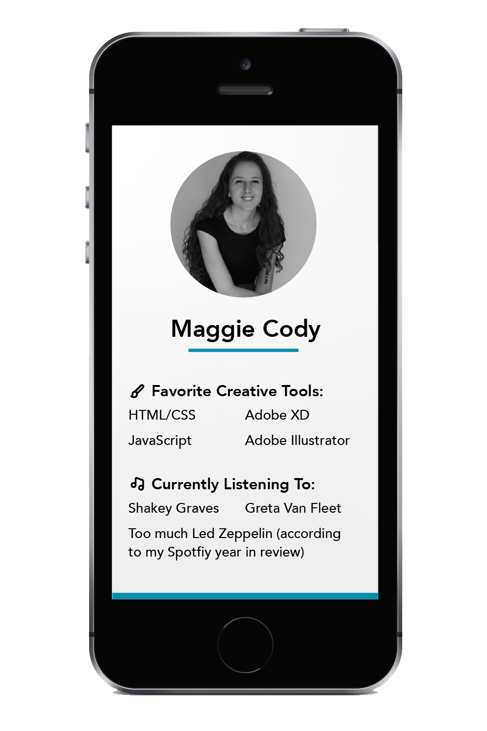 image of my profile on an iOS device